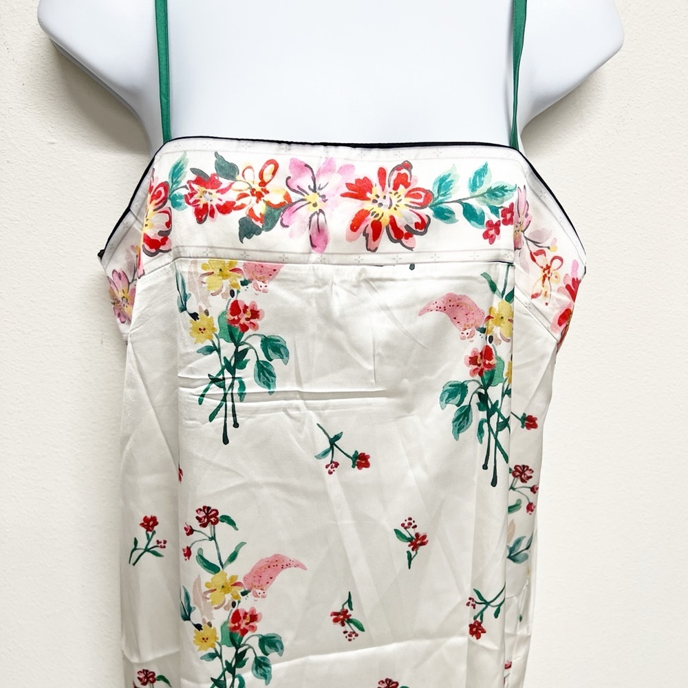 Boutique Womens White Colorful Floral Adjustable Mini Slip Dress Tunic Size S - Picture 3 of 7